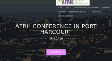 2016afrhconference.afrhnigeria.org