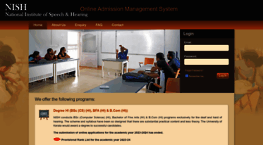 admissions.nish.ac.in