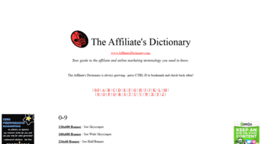 affiliatesdictionary.com