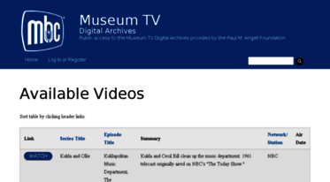 archive.museum.tv
