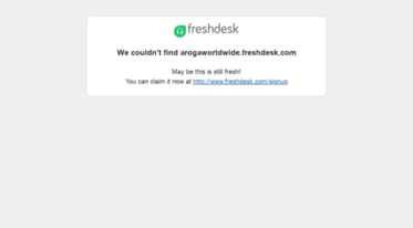 arogaworldwide.freshdesk.com