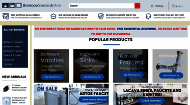 bathroomvanitiesandmore.com