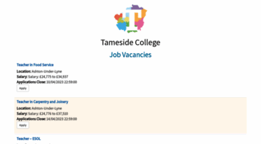 careers.tameside.ac.uk
