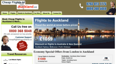 cheapflightstoauckland.co