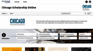 chicago.universitypressscholarship.com