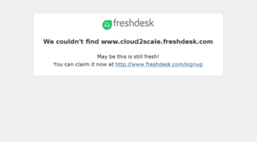cloud2scale.freshdesk.com