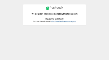 customerlobby.freshdesk.com