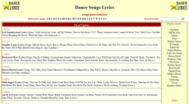 dance-lyrics.com