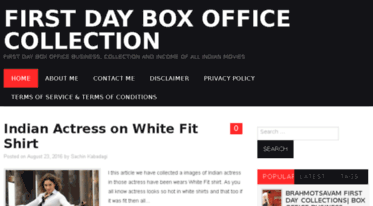 firstdayboxofficecollection.com