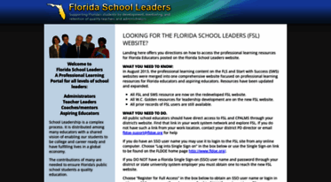 floridaschoolleaders.org