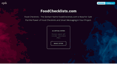 foodchecklists.com