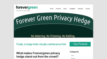 forevergreenprivacyhedge.com