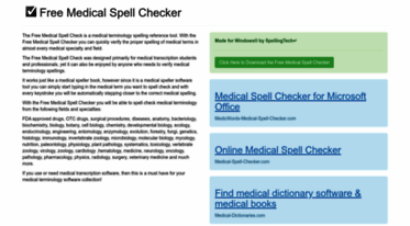 free-medical-spell-check.com