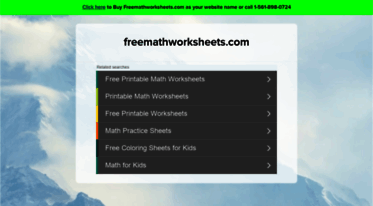 freemathworksheets.com
