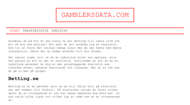gamblersdata.com