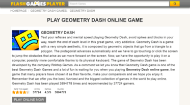 geometry-dash.flashgamesplayer.com