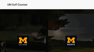 golfcourses.umich.edu
