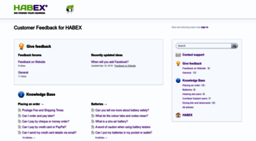 habex.uservoice.com