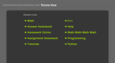 homeworktutorialshelp.com