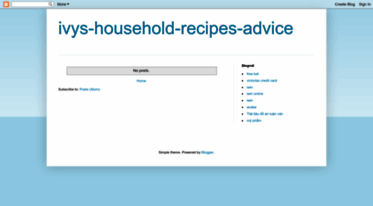 ivys-household-recipes-advice.blogspot.com