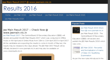 jeemainresults2016.in