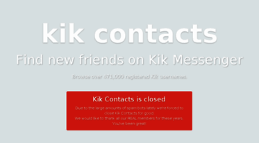 kikcontacts.com