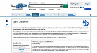 legal-dictionary.thefreedictionary.com