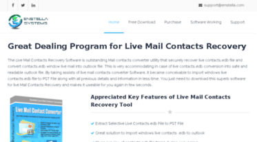 livemailcontactsrecovery.nsftopstsoftware.com