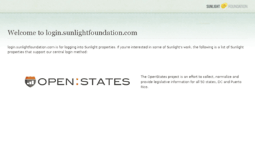 login.sunlightfoundation.com