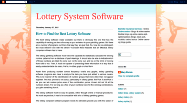 lotterysystemssoftware.blogspot.com