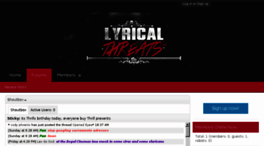 lyricalthreats.com