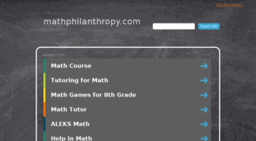 mathphilanthropy.com