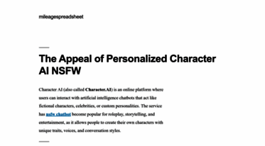 mileagespreadsheet.com