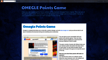 Omegle points game