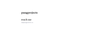 pangprojects.ca