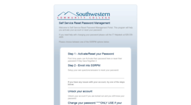password.southwesterncc.edu