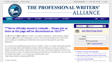 professionalwritersalliance.groupsite.com