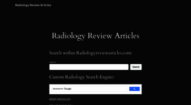 radiologyreviewarticles.com