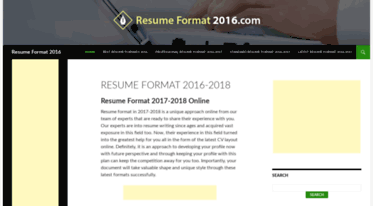 resumeformat2016.com