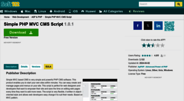 simple-php-mvc-cms-script.soft112.com