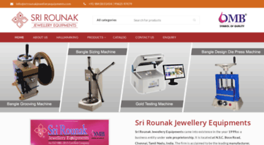 srirounakjewelleryequipments.com