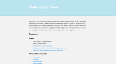 startupdepression.com