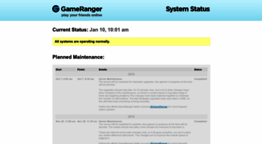 status.gameranger.com