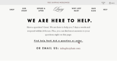 support.luxyhair.com