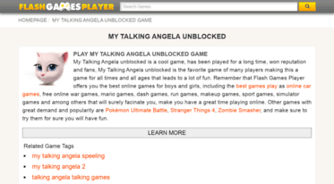 talking-angela.flashgamesplayer.com