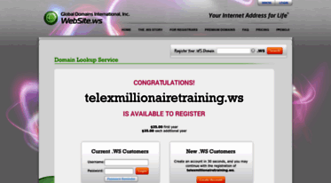 telexmillionairetraining.ws