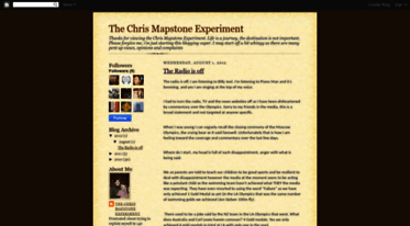 thechrismapstoneexperiment.blogspot.com