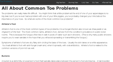 toeproblems.net