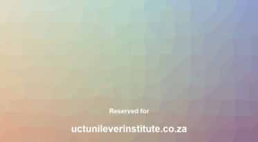 uctunileverinstitute.co.za