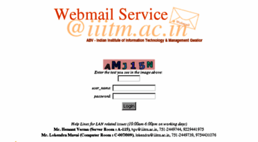 webmail.iiitm.ac.in